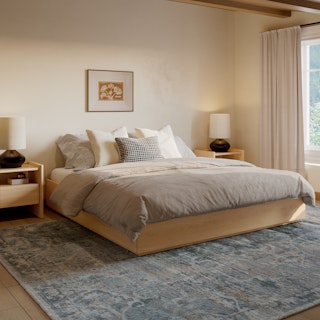 Leif King Platform Bed - White Oak